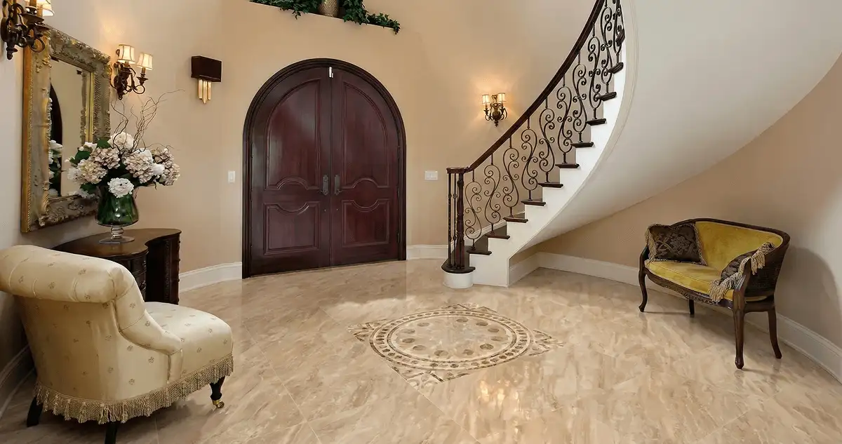 Entrance hall with professionally installed ceramic tile flooring in Honolulu HI