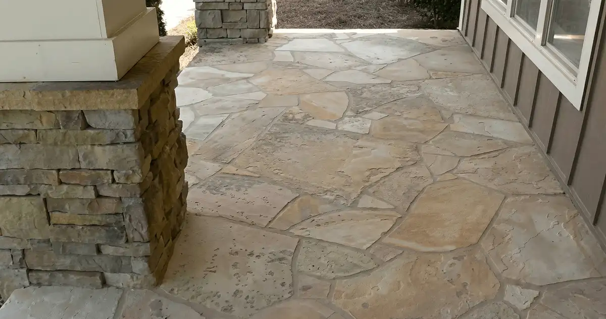 House entrance with professionally installed stone flooring in Honolulu HI