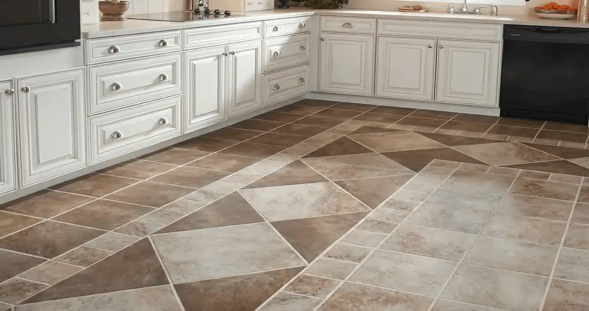 Kitchen with white cabinets and a professionally installed tile floor in Honolulu, HI